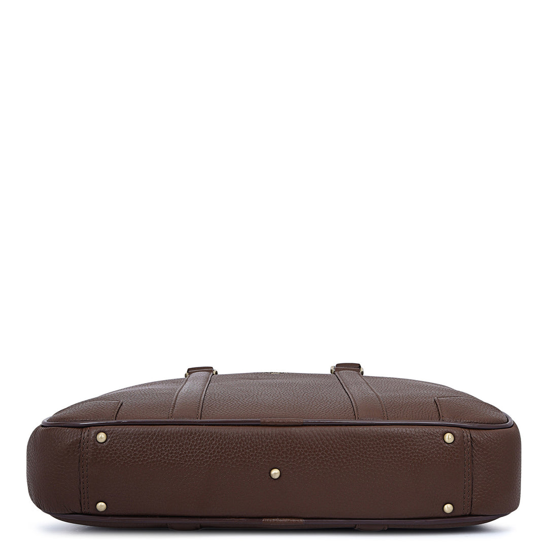 Classic Laptop Bag (S) - Mocha