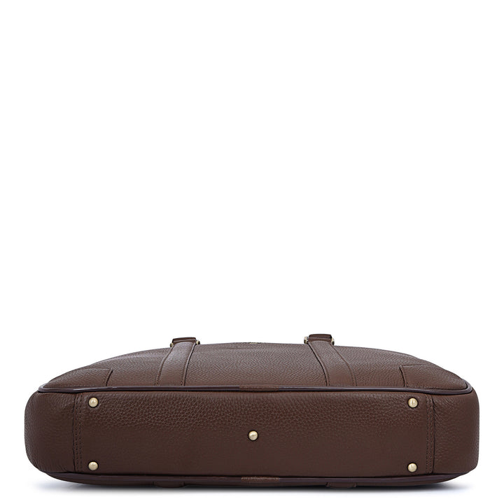 Classic Laptop Bag (S) - Mocha