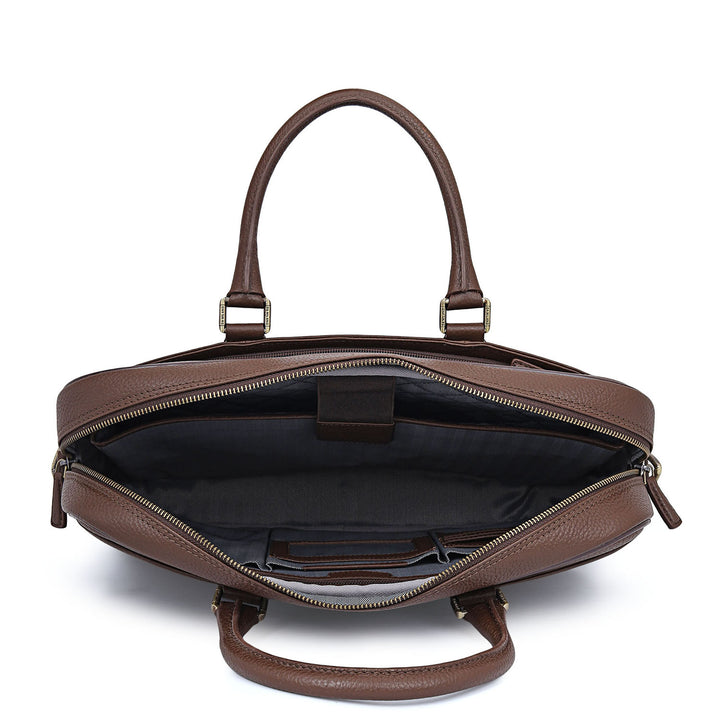Classic Laptop Bag (S) - Mocha