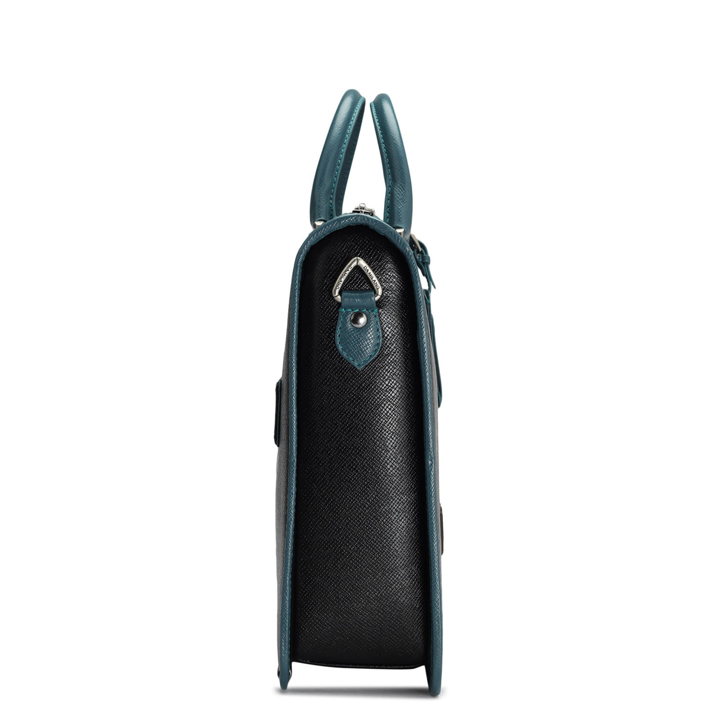 Franzy Leather Laptop Bag - Black