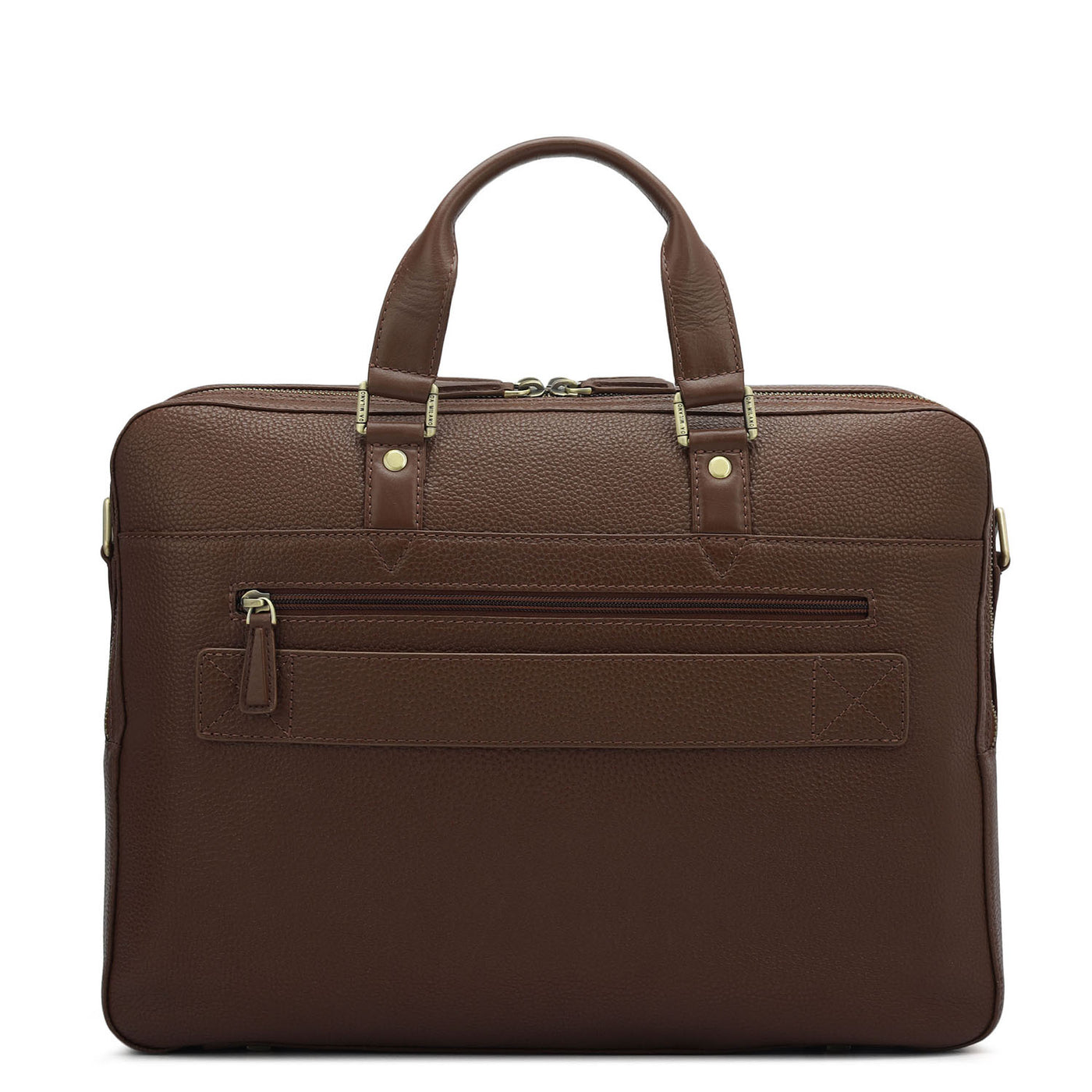 Wax Leather Laptop Bag - Espresso