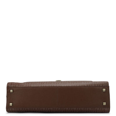 Monogram Franzy Leather Laptop Bag - Date