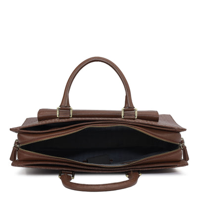 Monogram Franzy Leather Laptop Bag - Date