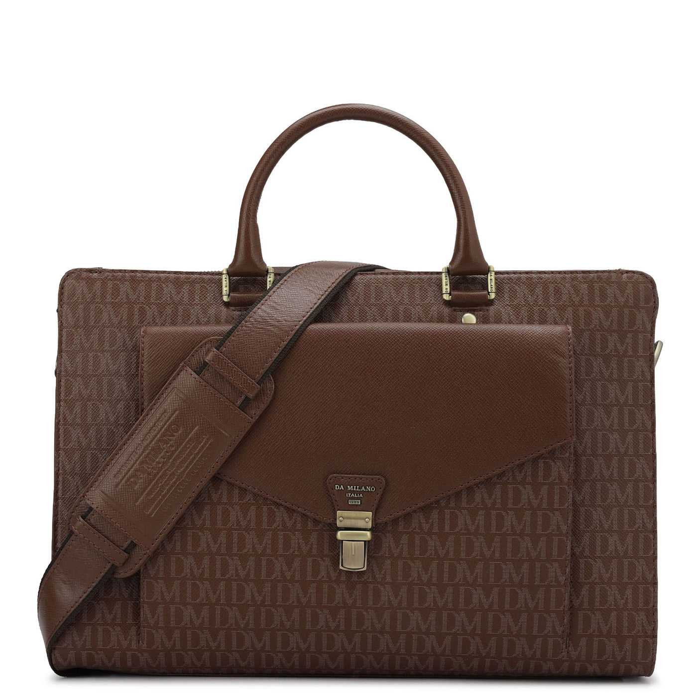Monogram Franzy Leather Laptop Bag - Date