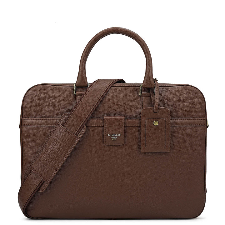 Franzy Leather Laptop Bag - Date