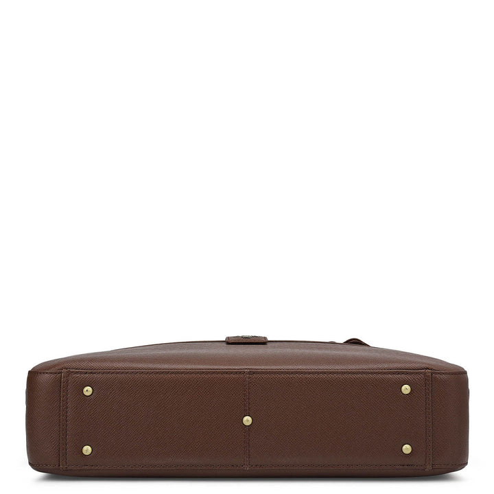 Franzy Leather Laptop Bag - Date
