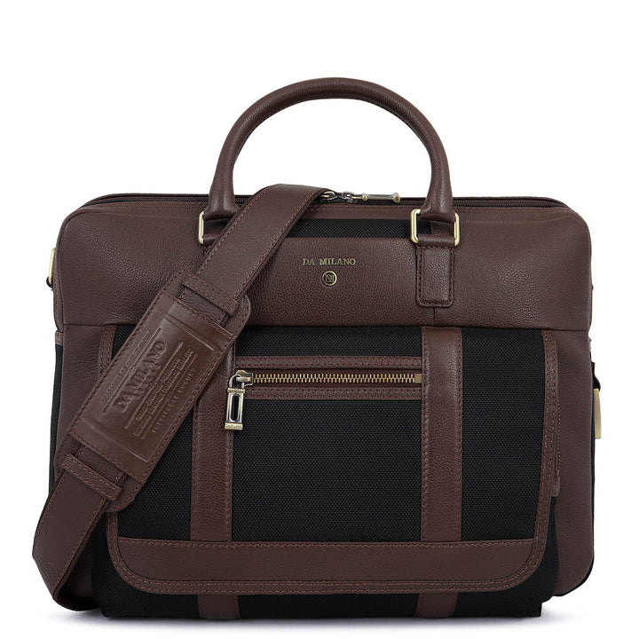 Mova Laptop Bag (M) - Black & Mocha