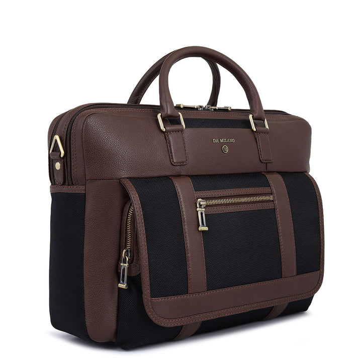 Mova Laptop Bag (M) - Black & Mocha