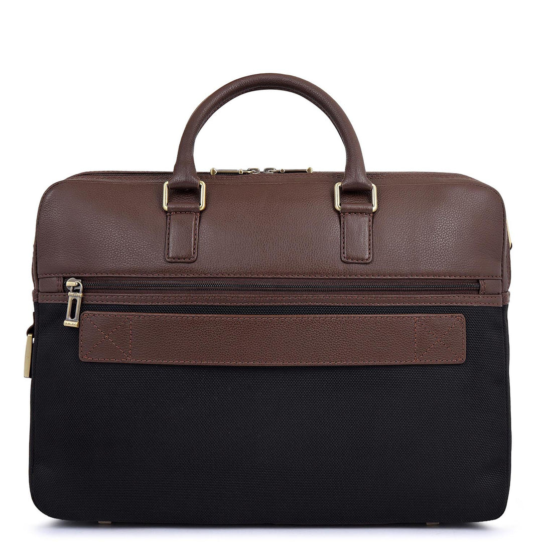 Mova Laptop Bag (M) - Black & Mocha
