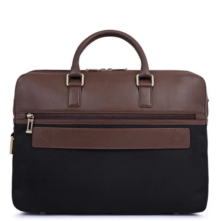 Mova Laptop Bag (M) - Black & Mocha