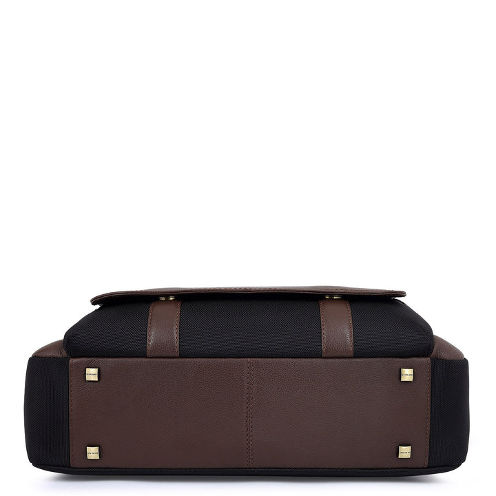 Mova Laptop Bag (M) - Black & Mocha