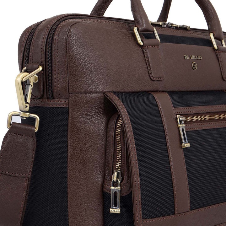 Mova Laptop Bag (M) - Black & Mocha