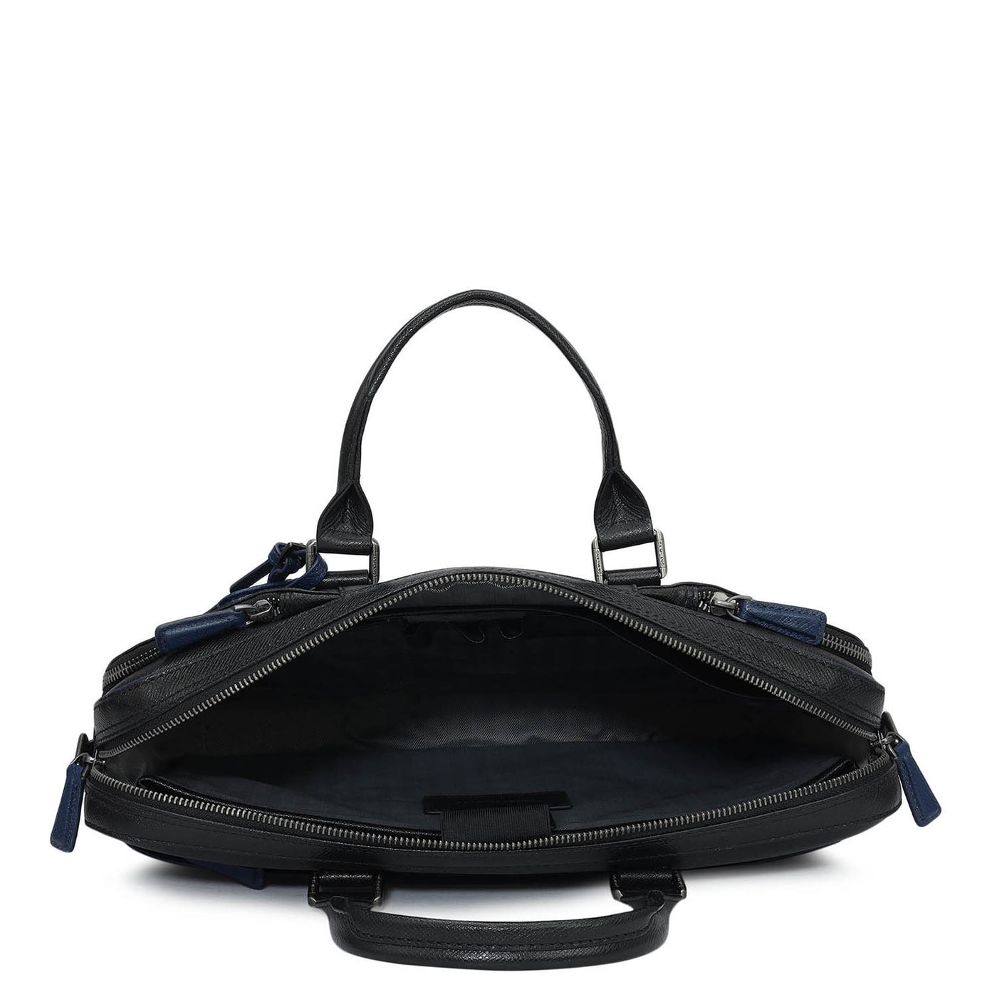 Franzy Leather Laptop Bag - Black