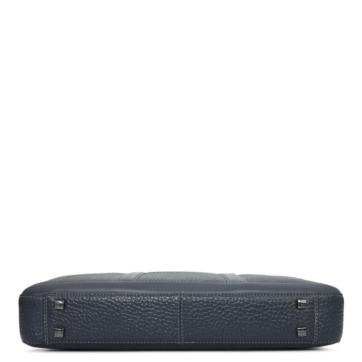 Bub Leather Laptop Bag - Navy