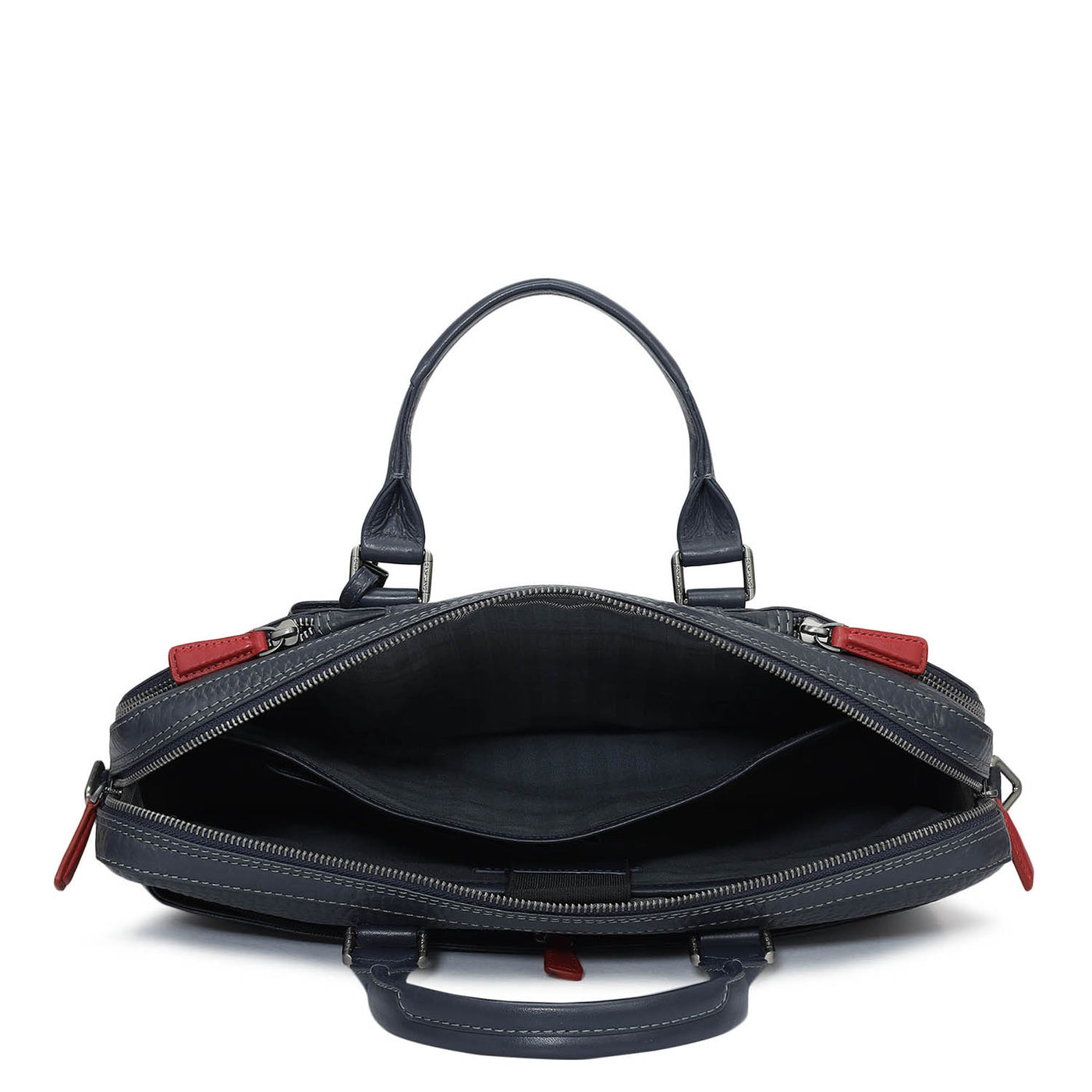 Bub Leather Laptop Bag - Navy