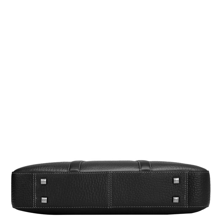 Bub Leather Laptop Bag - Black