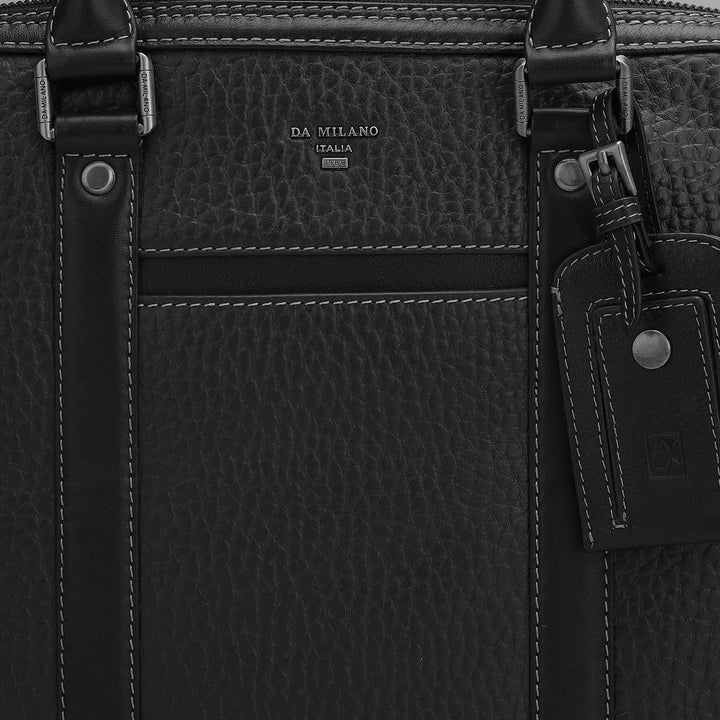 Bub Leather Laptop Bag - Black