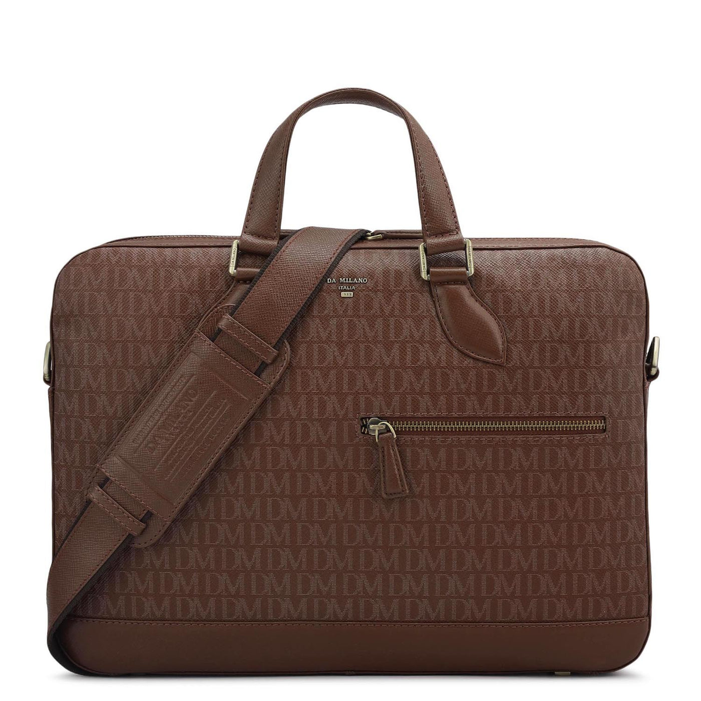 Monogram Franzy Leather Laptop Bag - Date