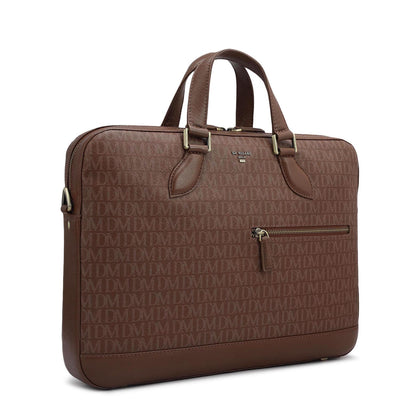 Monogram Franzy Leather Laptop Bag - Date