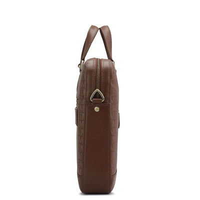 Monogram Franzy Leather Laptop Bag - Date