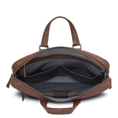 Monogram Franzy Leather Laptop Bag - Date