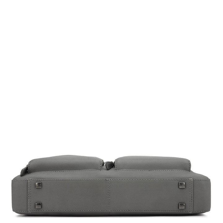 Fish Leather Laptop Bag - Grey