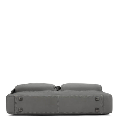 Fish Leather Laptop Bag - Grey