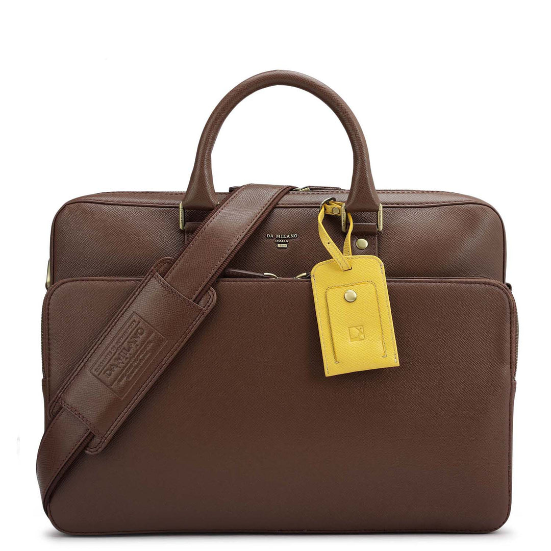 Franzy Leather Laptop Bag - Date