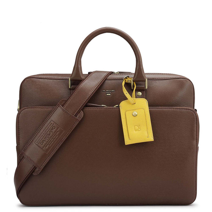 Franzy Leather Laptop Bag - Date