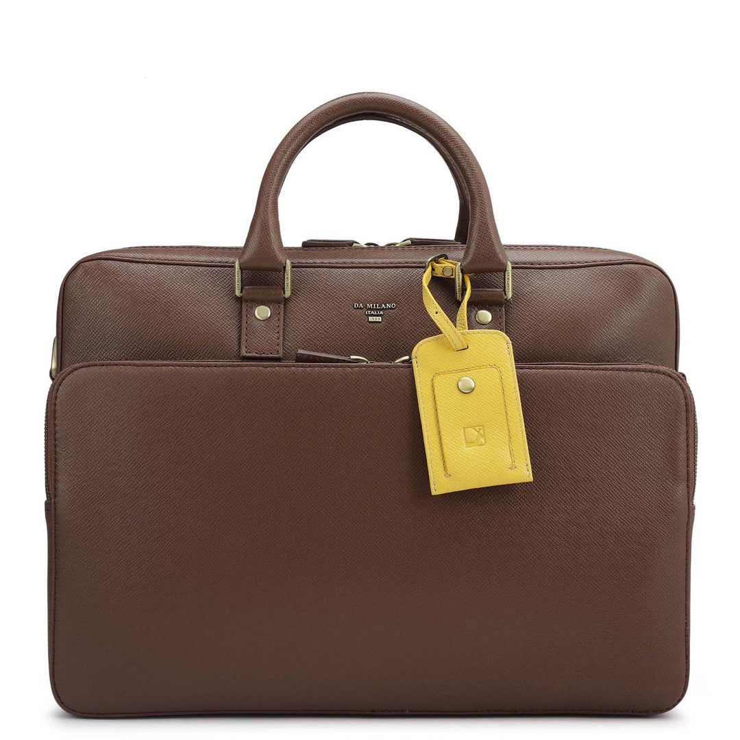 Franzy Leather Laptop Bag - Date