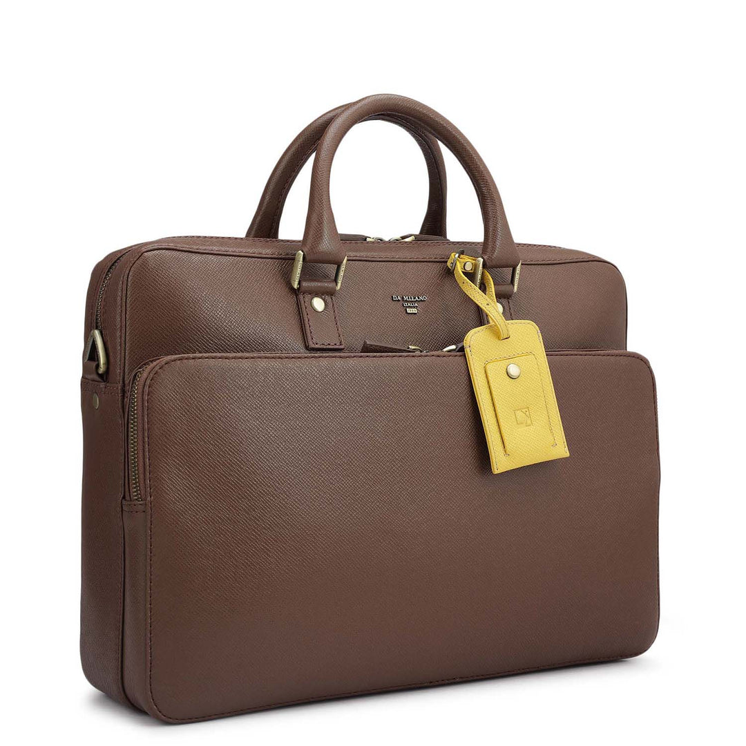 Franzy Leather Laptop Bag - Date