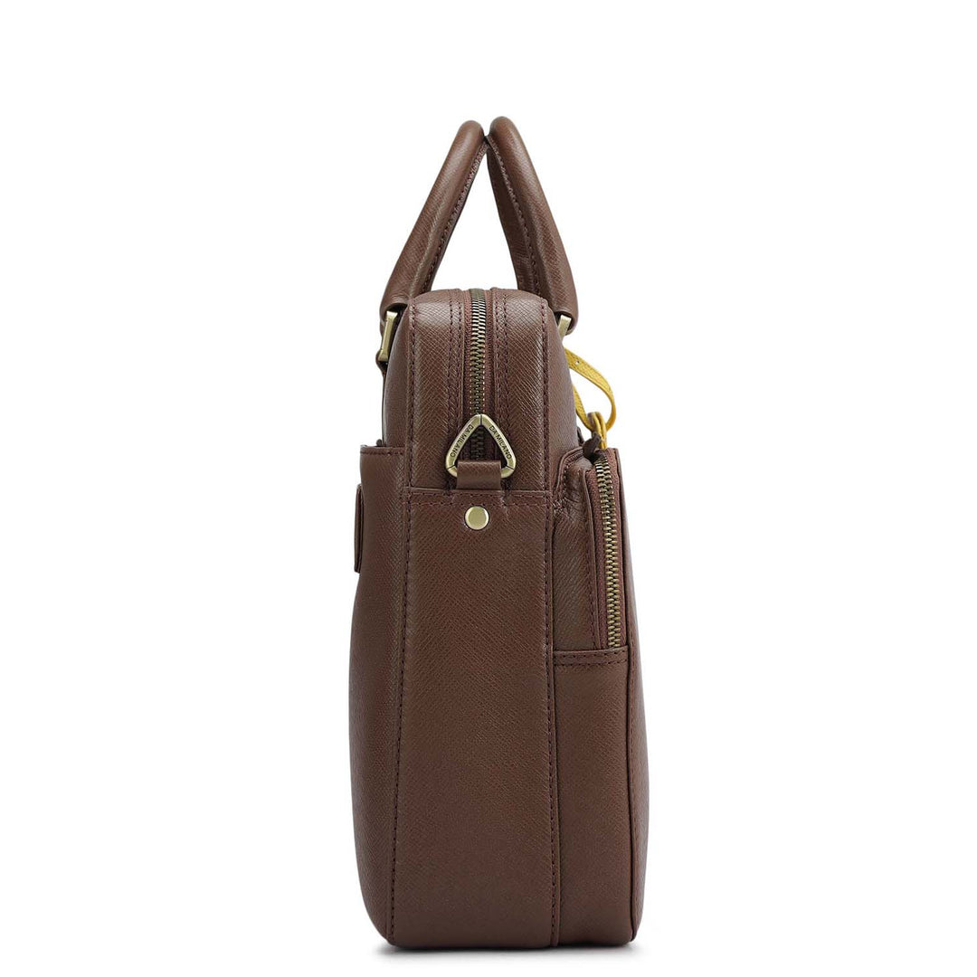 Franzy Leather Laptop Bag - Date