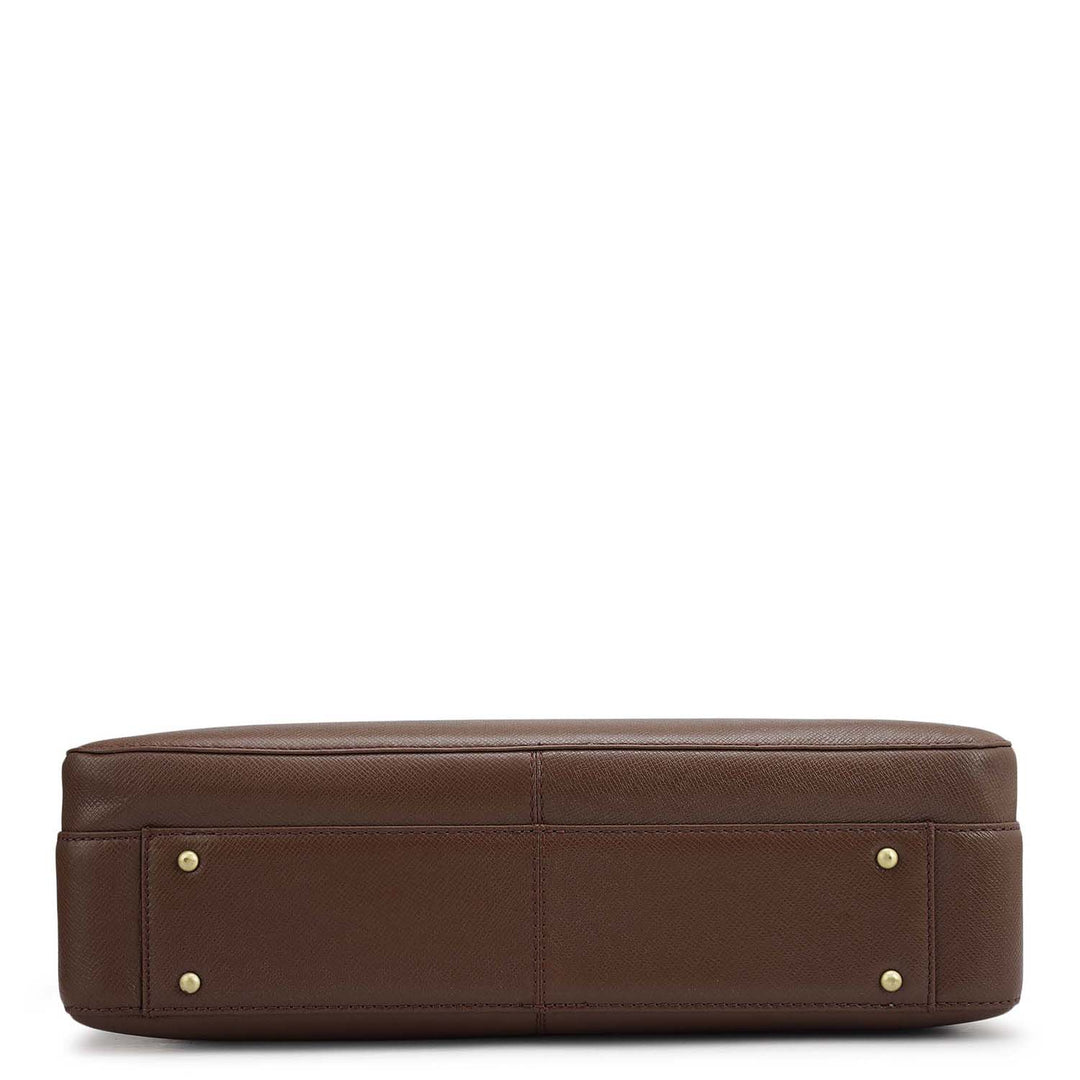 Franzy Leather Laptop Bag - Date