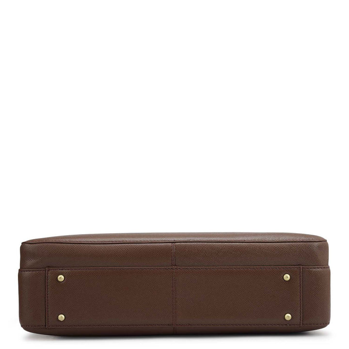 Franzy Leather Laptop Bag - Date