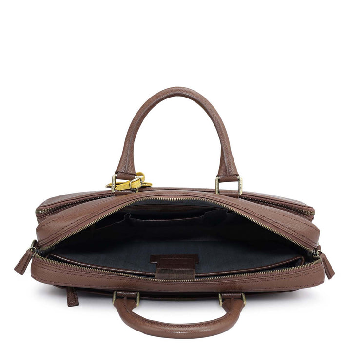 Franzy Leather Laptop Bag - Date