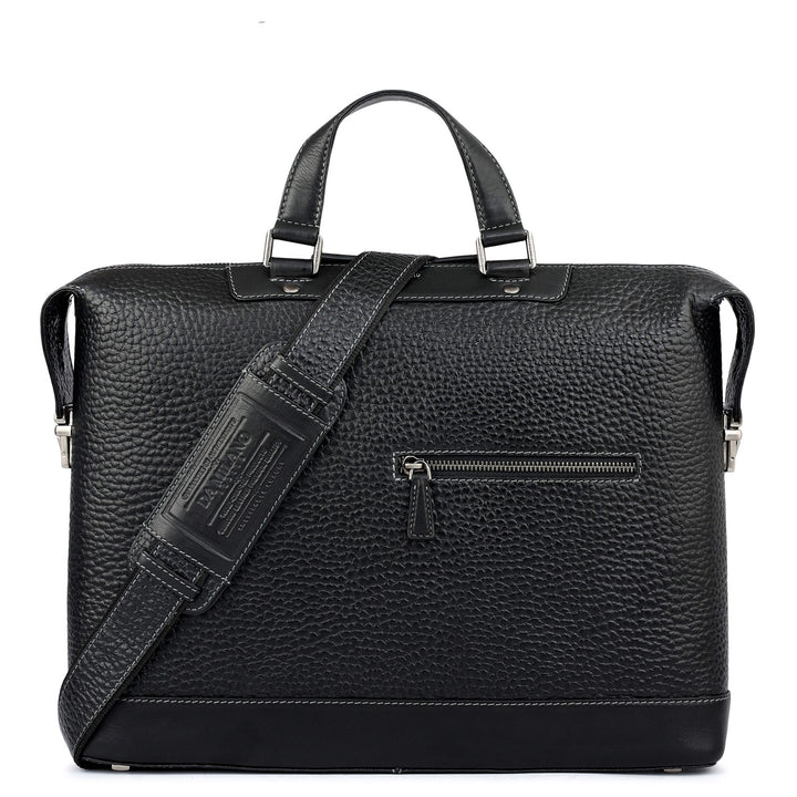 Bub Leather Laptop Bag - Black