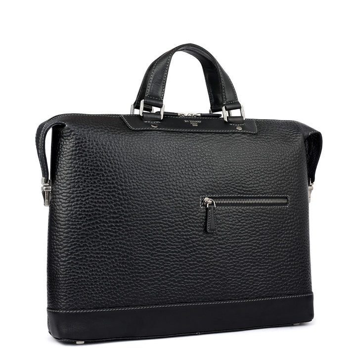 Bub Leather Laptop Bag - Black