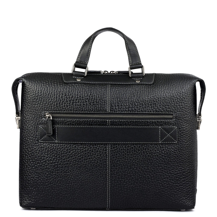 Bub Leather Laptop Bag - Black