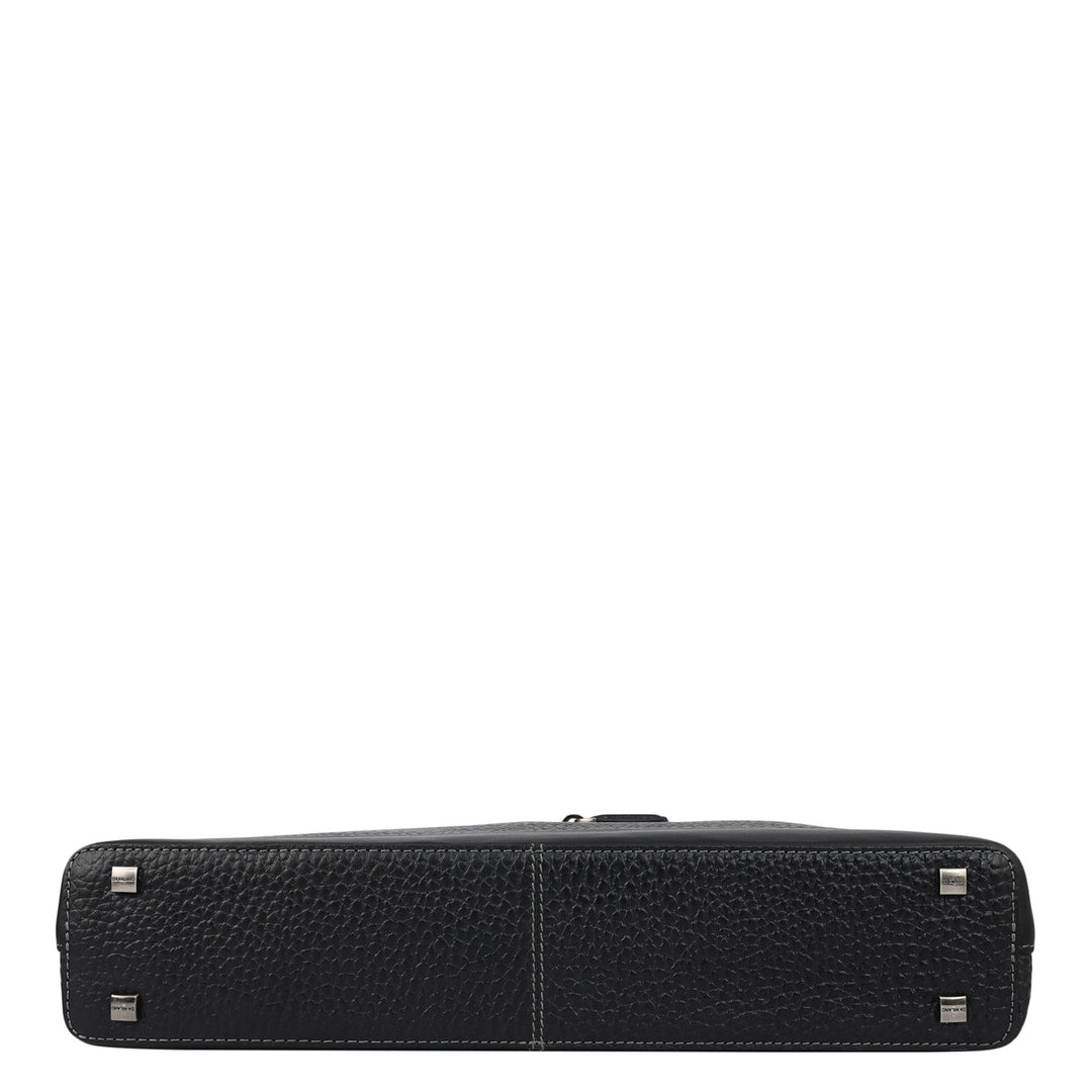 Bub Leather Laptop Bag - Black