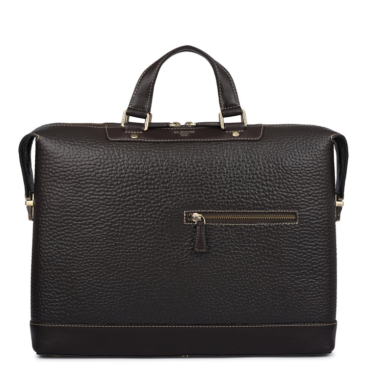 Bub Leather Laptop Bag - Brown