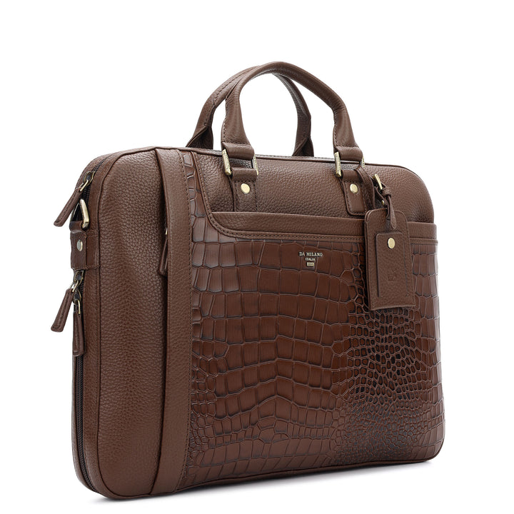 Classic Laptop Bag (M) - Walnut