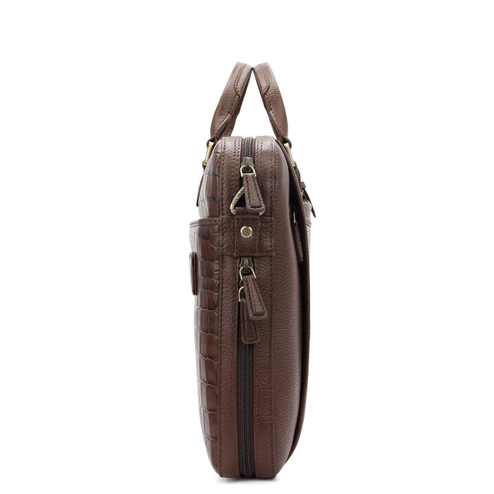 Classic Laptop Bag (M) - Walnut