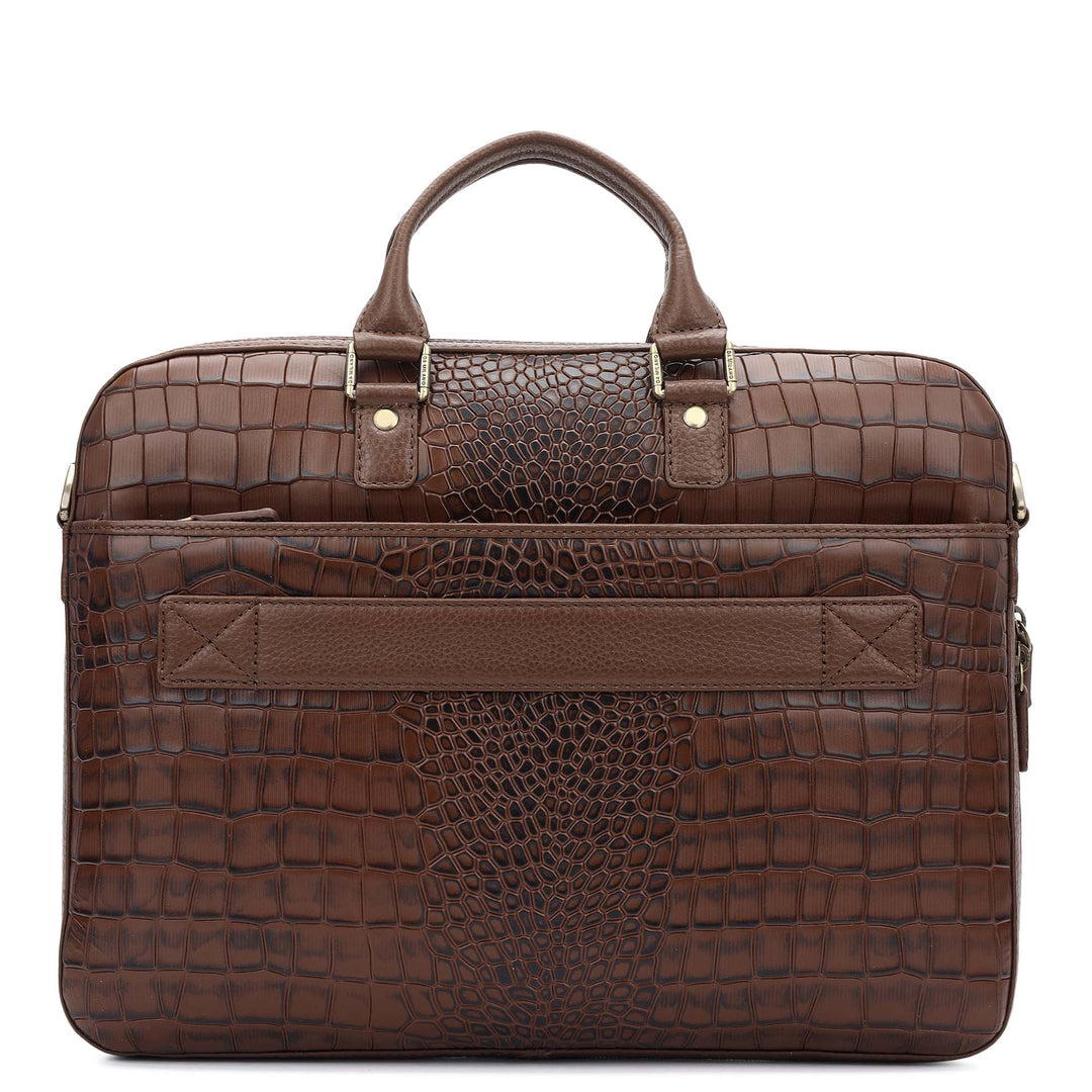 Classic Laptop Bag (M) - Walnut
