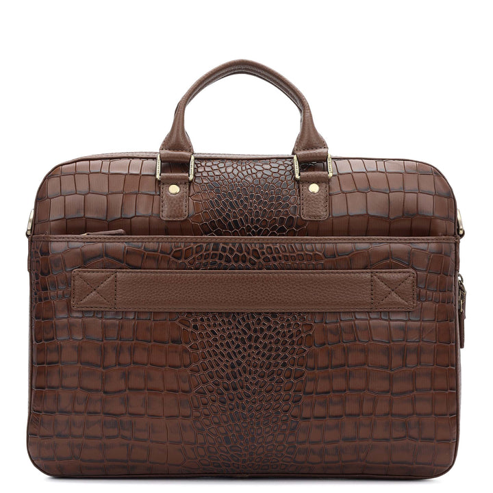 Classic Laptop Bag (M) - Walnut