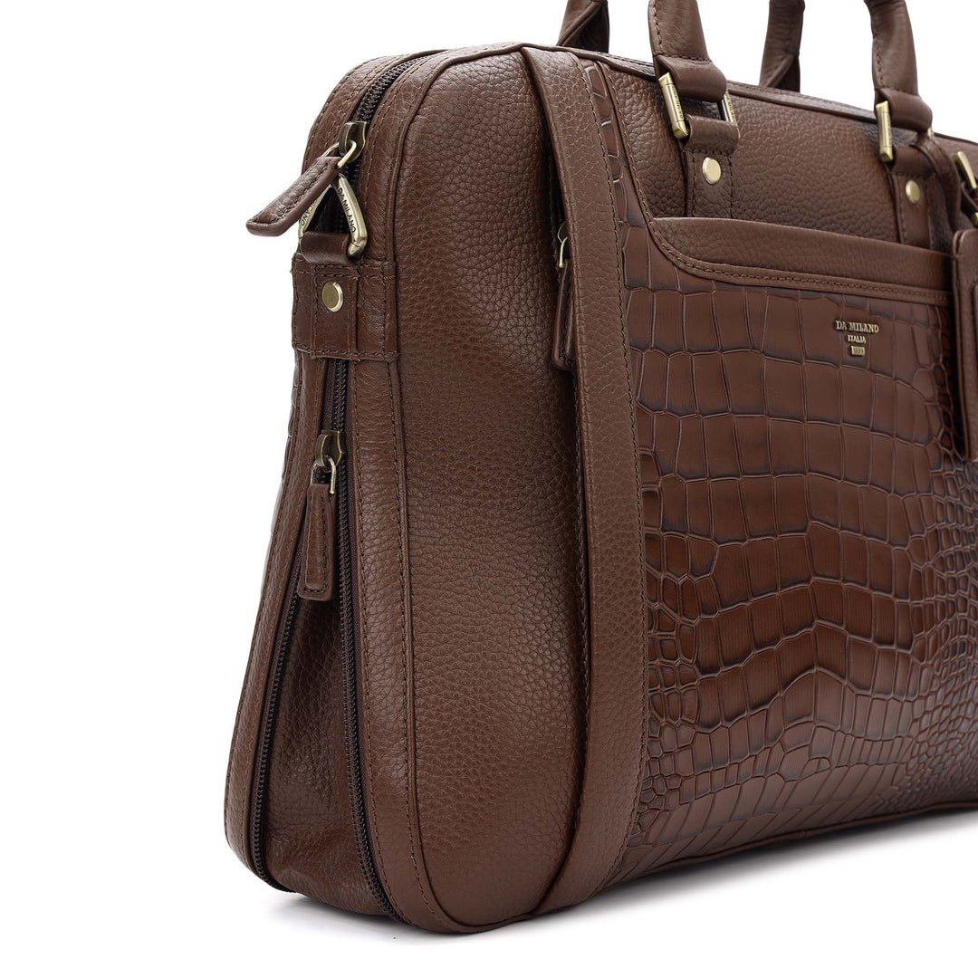 Classic Laptop Bag (M) - Walnut