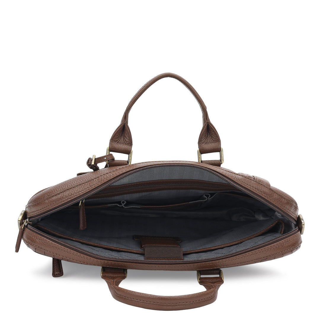 Classic Laptop Bag (M) - Walnut