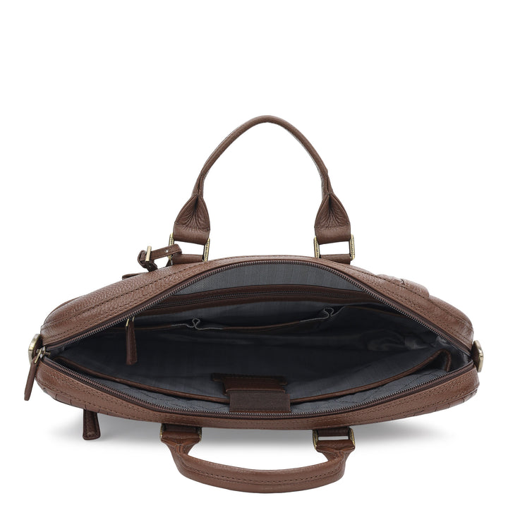 Classic Laptop Bag (M) - Walnut