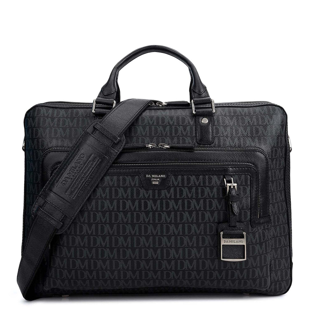 Monogram Laptop Bag (M) - Black