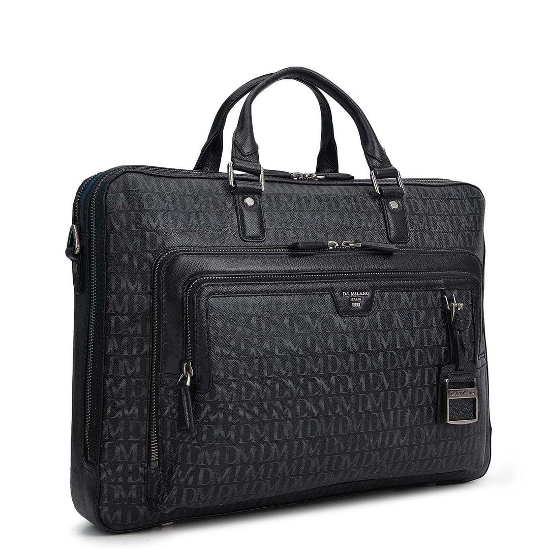 Monogram Laptop Bag (M) - Black