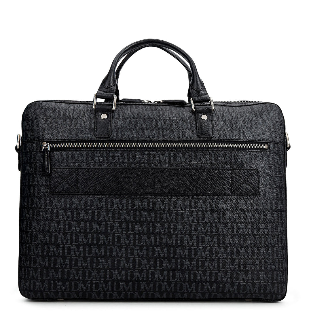 Monogram Laptop Bag (M) - Black